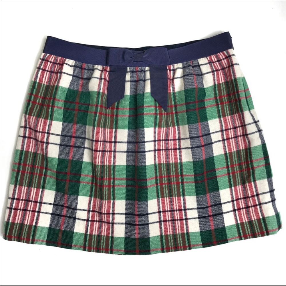Vineyard Vines Green Navy Red Plaid Mini Skirt